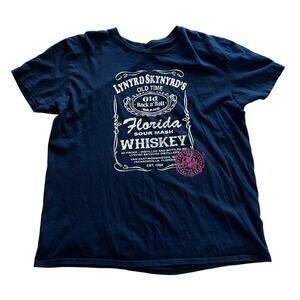 2XL Vintage 1977 Lynyrd Skynyrd Florida Sour Mash Whiskey Graphic T-shirt